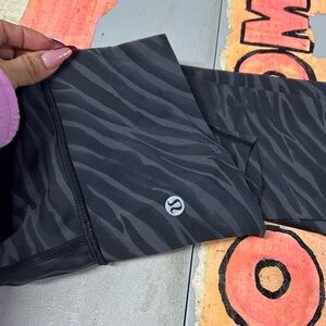 lululemon athletica Black Zebra Print Leggings